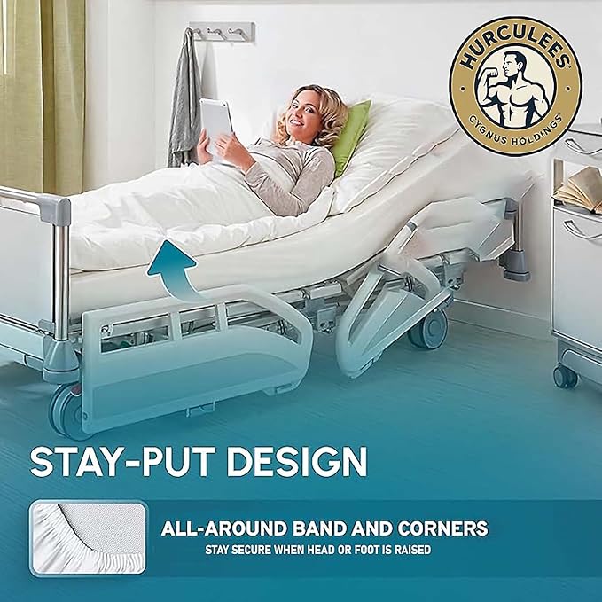 Breathable & Durable Medical Bedsheets - Soft, Comfortable & Easy-to-Clean Patient Bedsheets for Hospital & Healthcare Use Pack of 2
