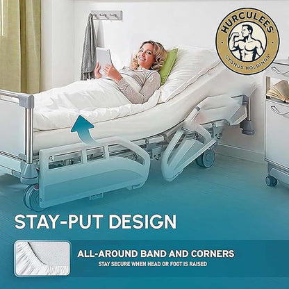 Breathable & Durable Medical Bedsheets - Soft, Comfortable & Easy-to-Clean Patient Bedsheets for Hospital & Healthcare Use Pack of 2